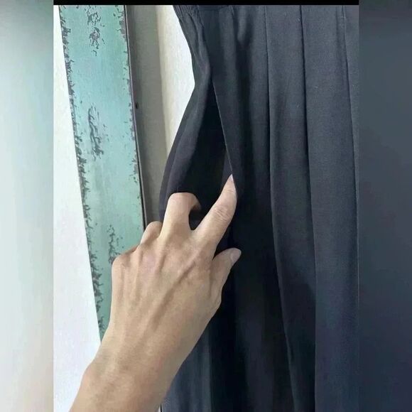 Vintage Nancy Crystal wide leg palazzo pant. Fitted at waist. Sz 8 & versatile. - Picture 7 of 12